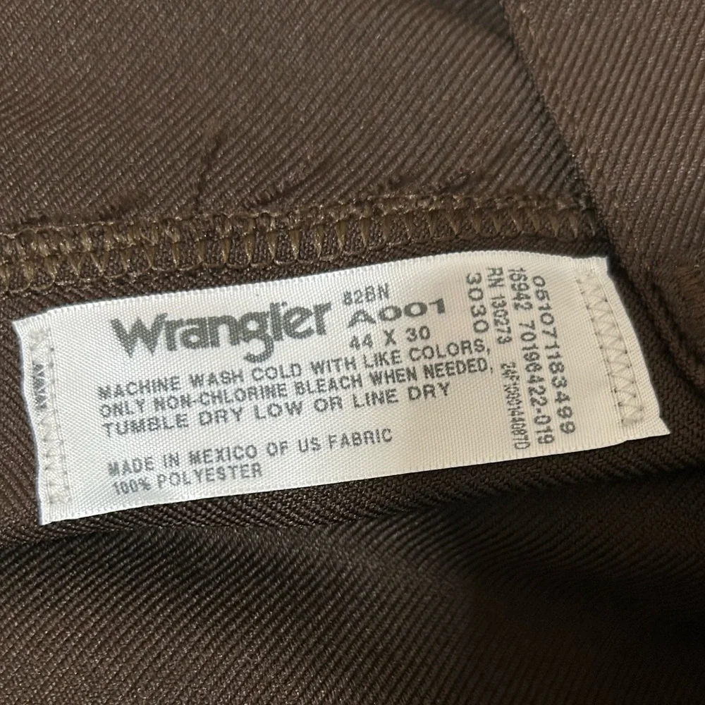 Wrangler Wrancher Dark Brown Boot Jeans 44 x 30 - Picture 6 of 7